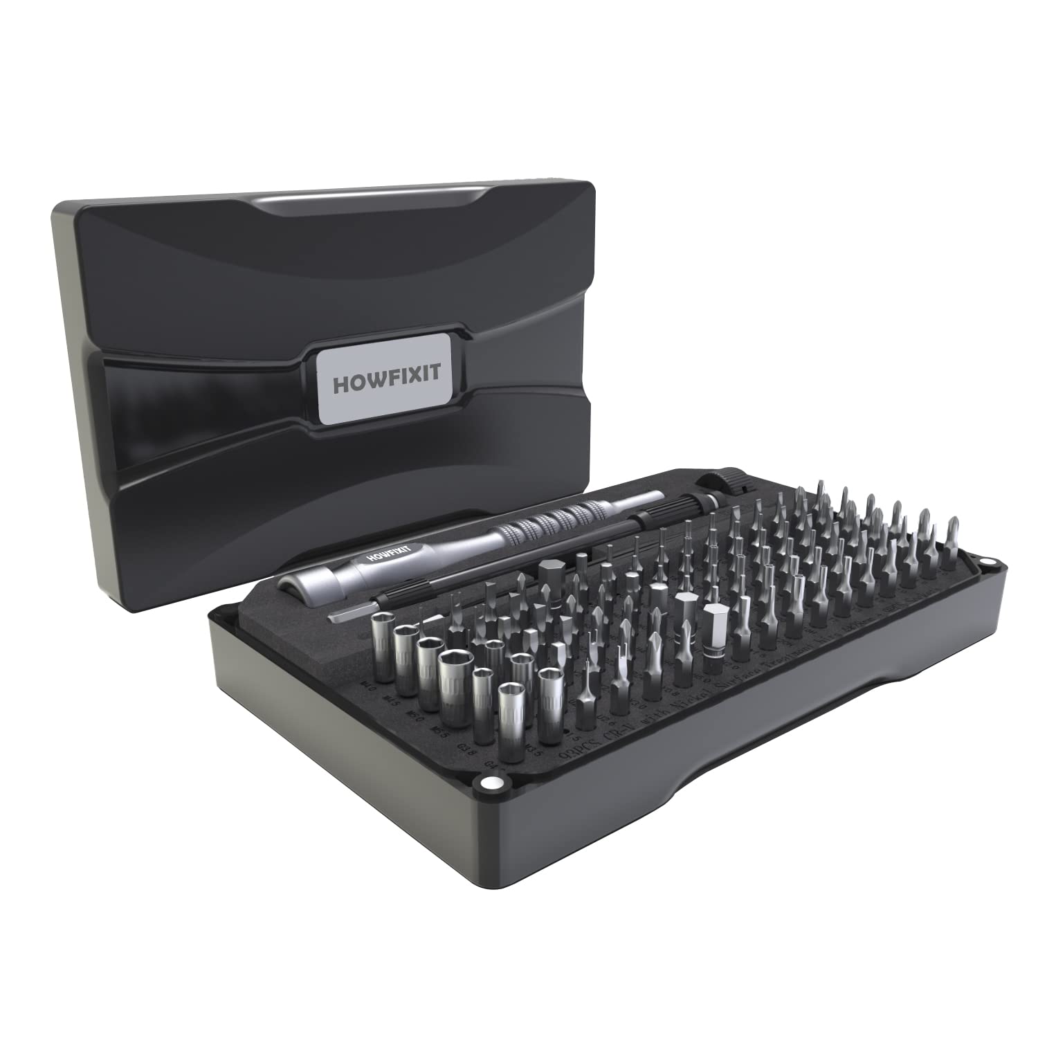 Howfixit Pro Max 106 In 1 Screwdriver Set For Repair Electronics Disassembly Laptop, Game Console, Smartphone, Iphone, Macbook,